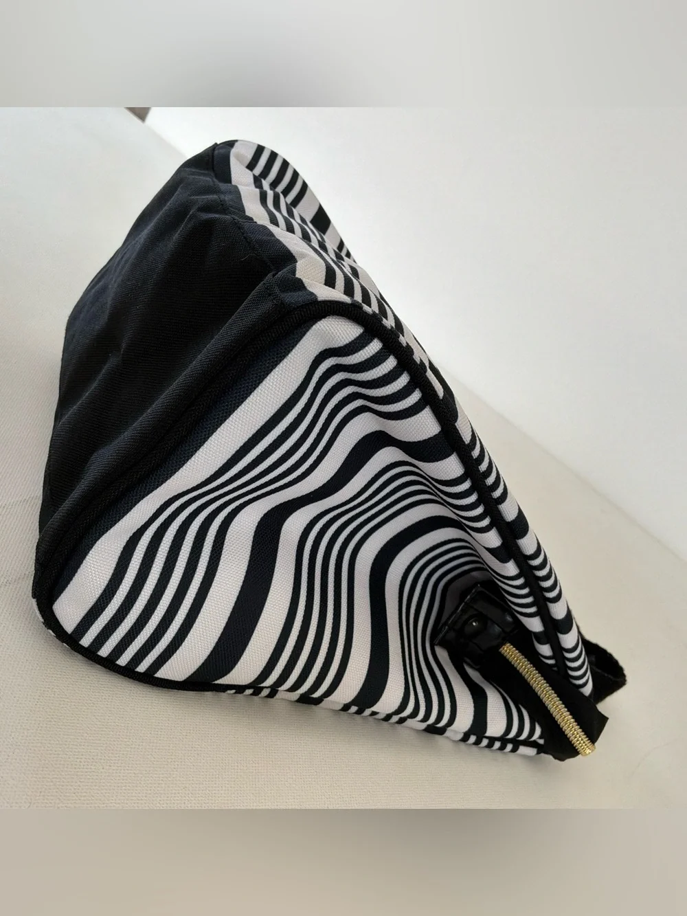 Kate Spade New York Black & White Striped Insulated Lunch Tote Bag